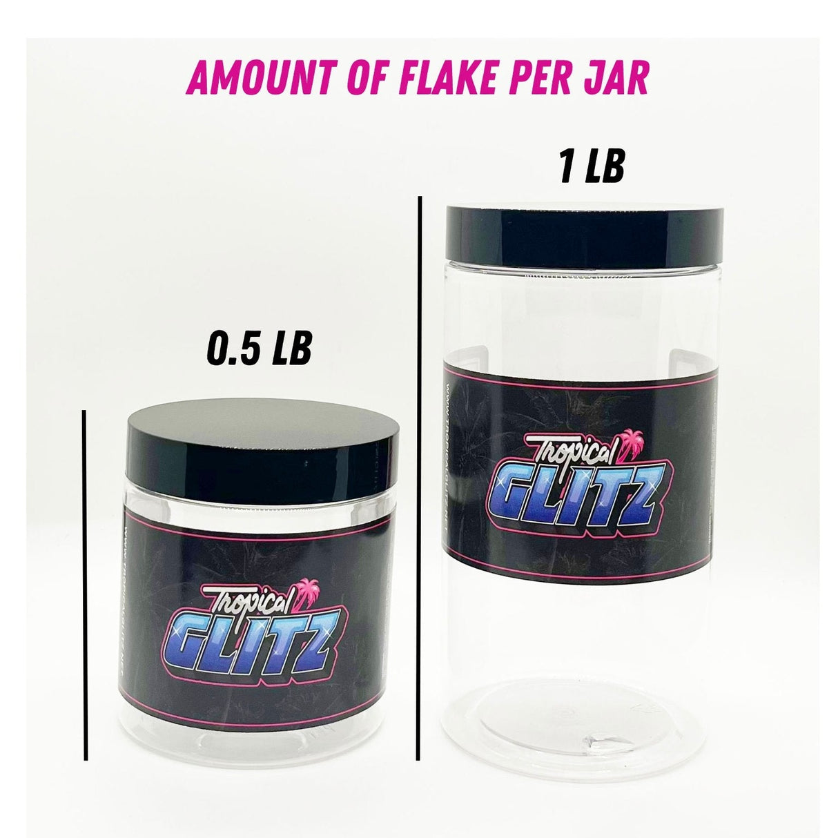 Pink Ruby Metal Flake - Tropical Glitz