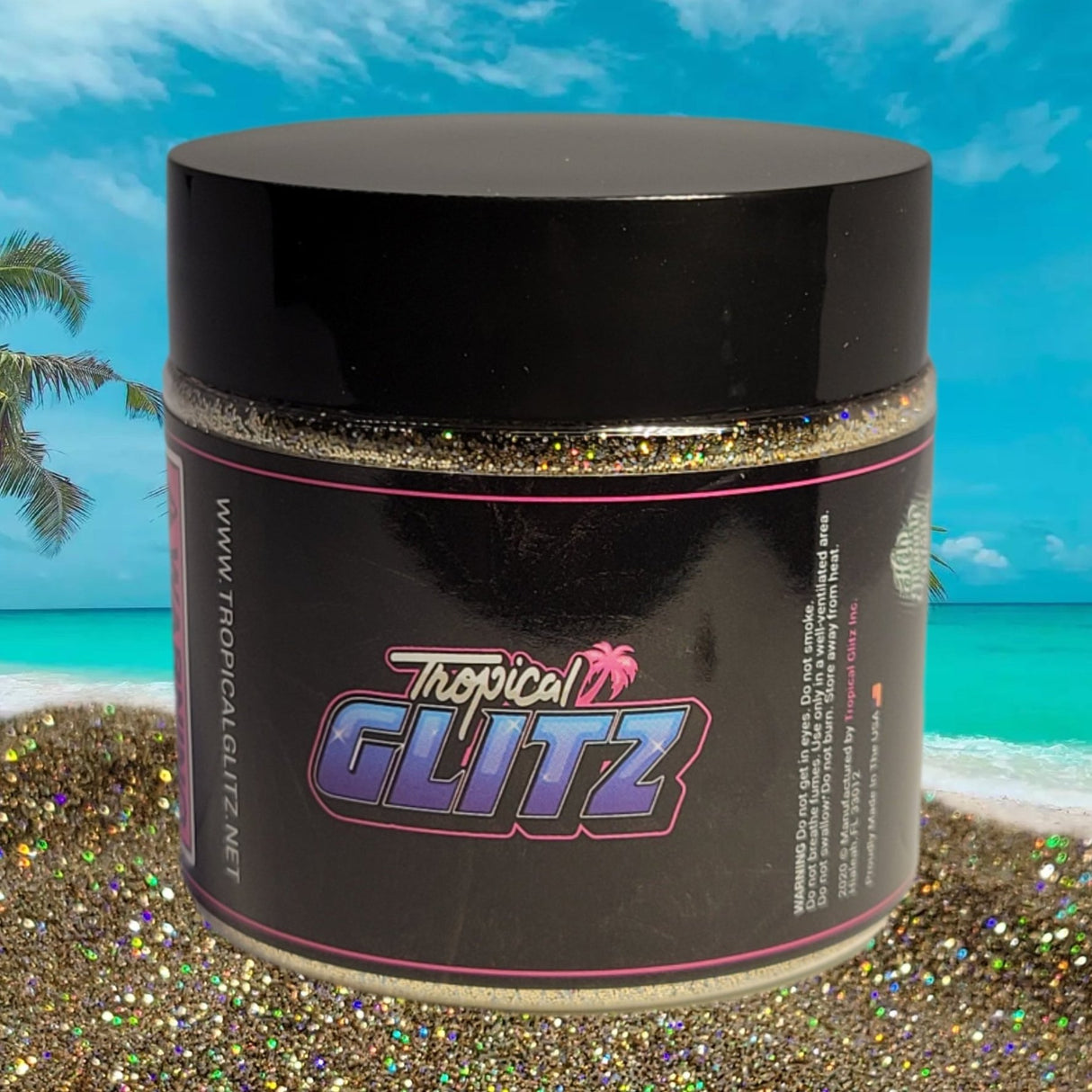 Sandy Cheekz Metal Flake - Tropical Glitz