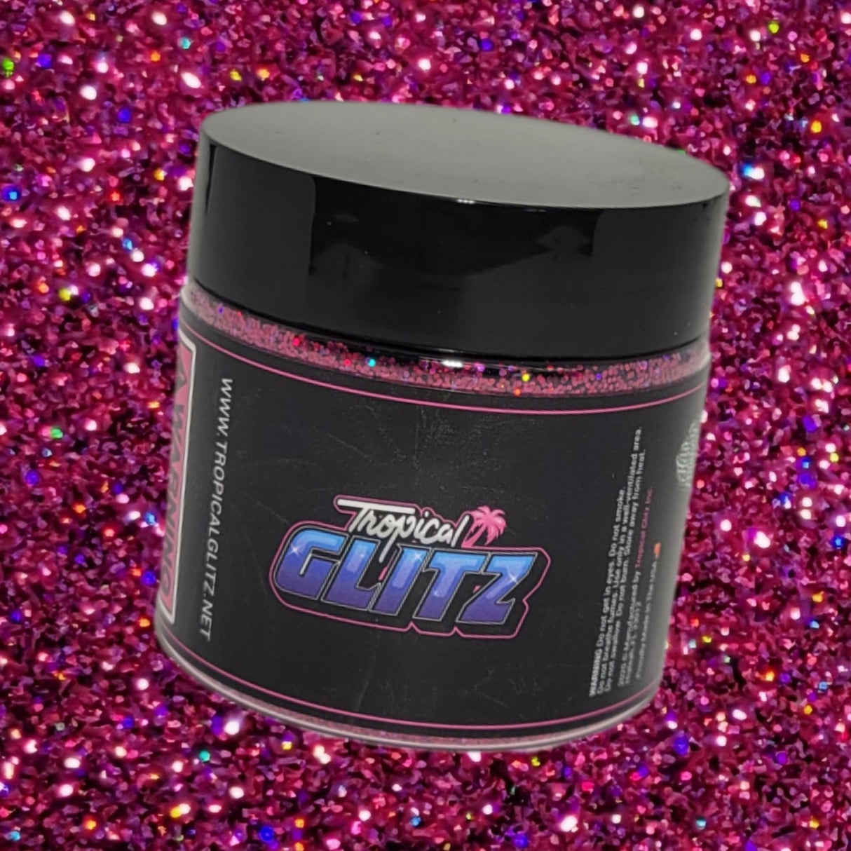 Static Pink Metal Flake - Tropical Glitz