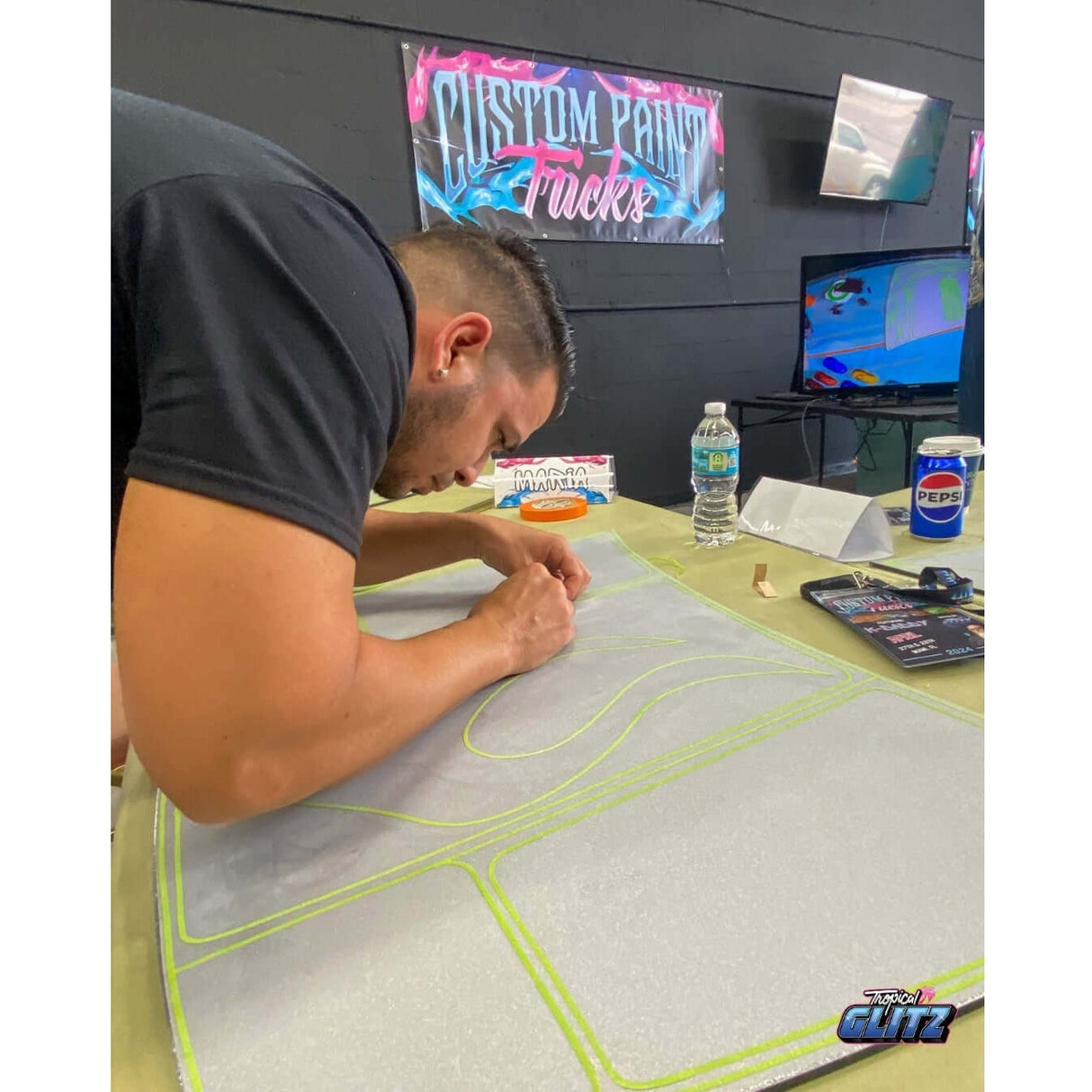 Custom Paint Tricks 3.0 with K-Daddy- Video Tutorial - Tropical Glitz