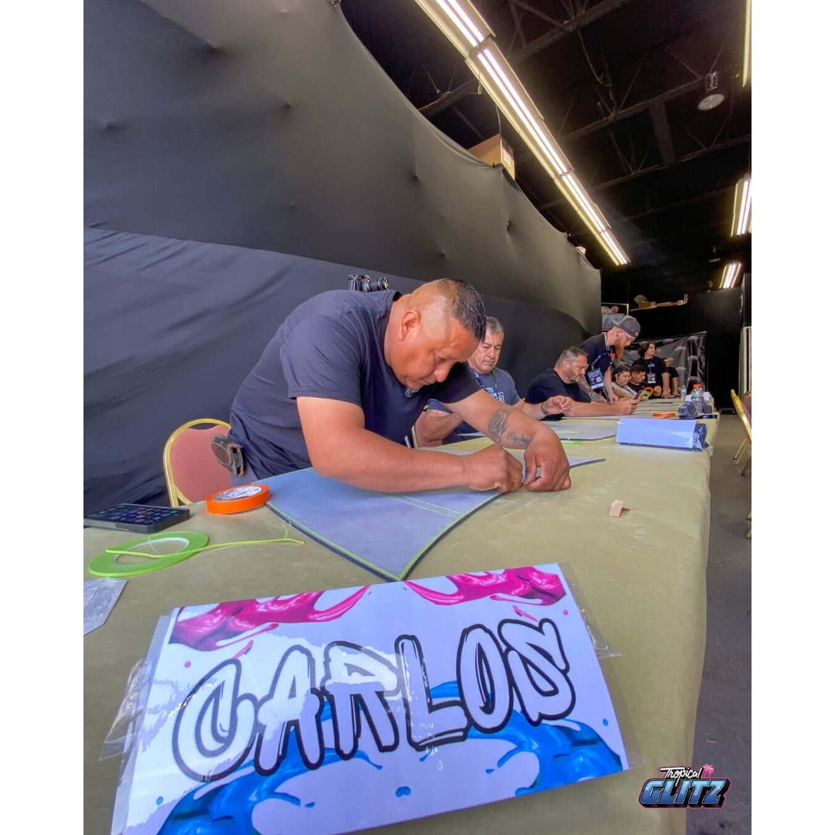 Custom Paint Tricks 3.0 with K-Daddy- Video Tutorial - Tropical Glitz