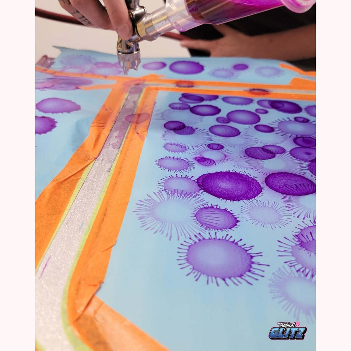 Custom Paint Tricks 3.0 with K-Daddy- Video Tutorial - Tropical Glitz