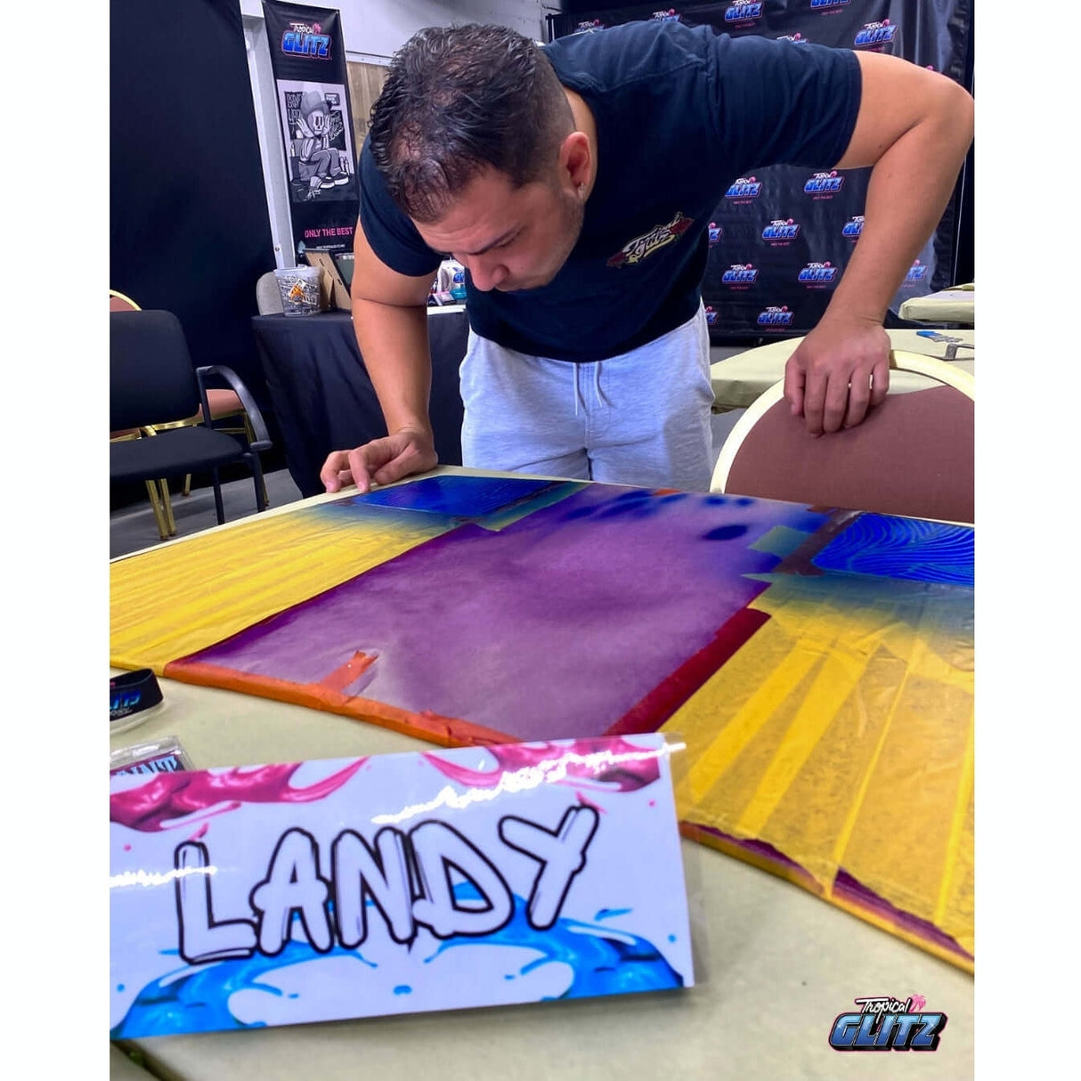 Custom Paint Tricks 3.0 with K-Daddy- Video Tutorial - Tropical Glitz