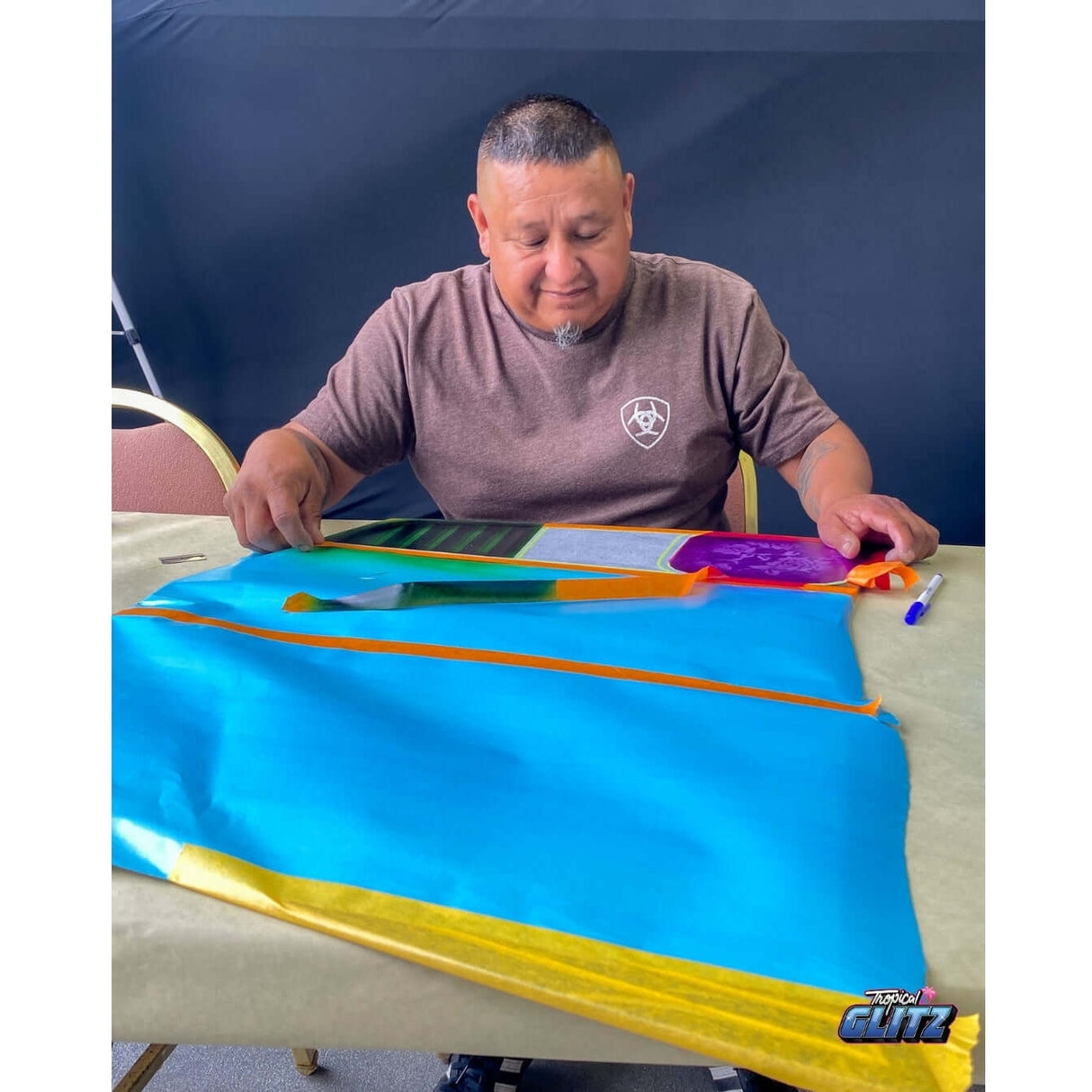 Custom Paint Tricks 3.0 with K-Daddy- Video Tutorial - Tropical Glitz