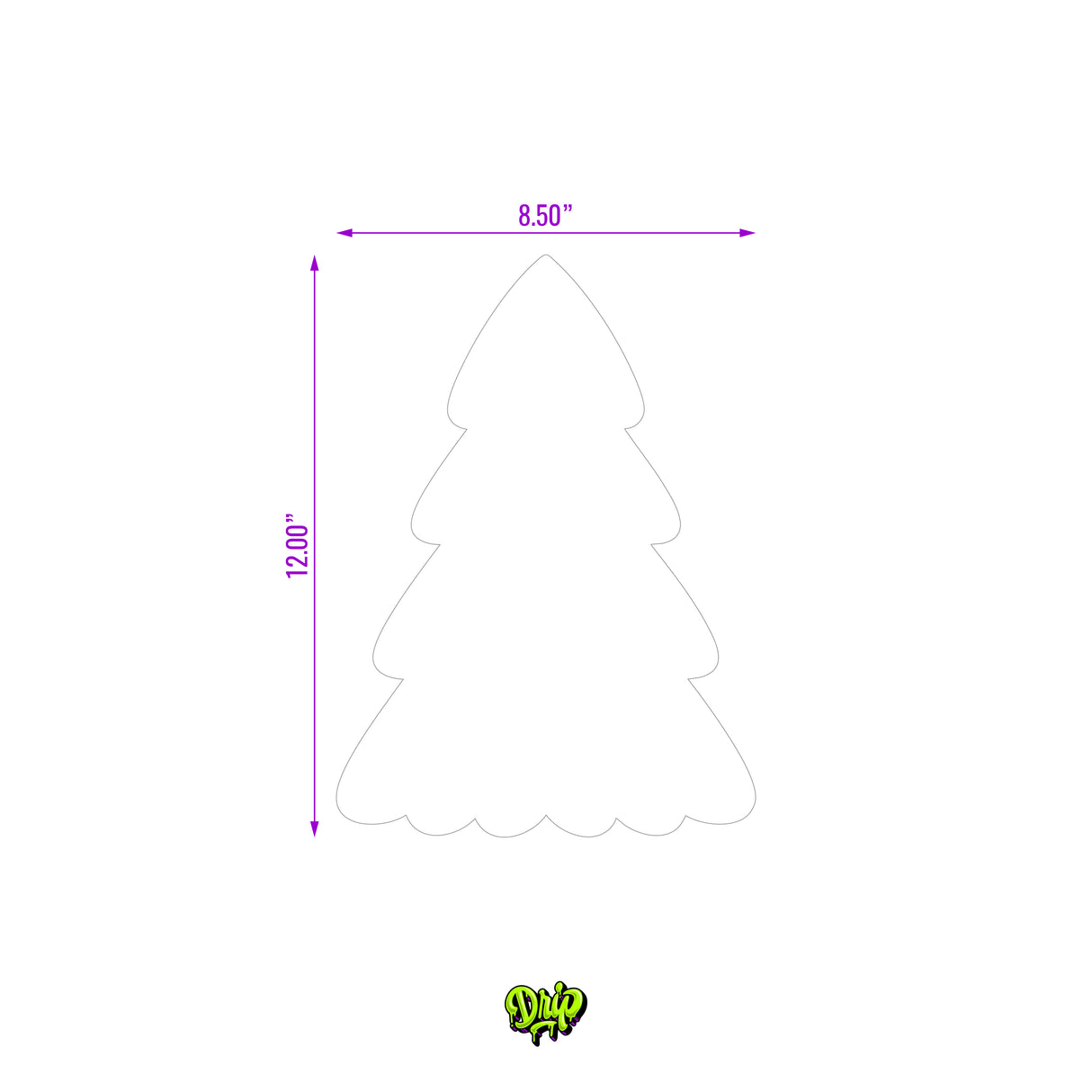 Blank Christmas Tree