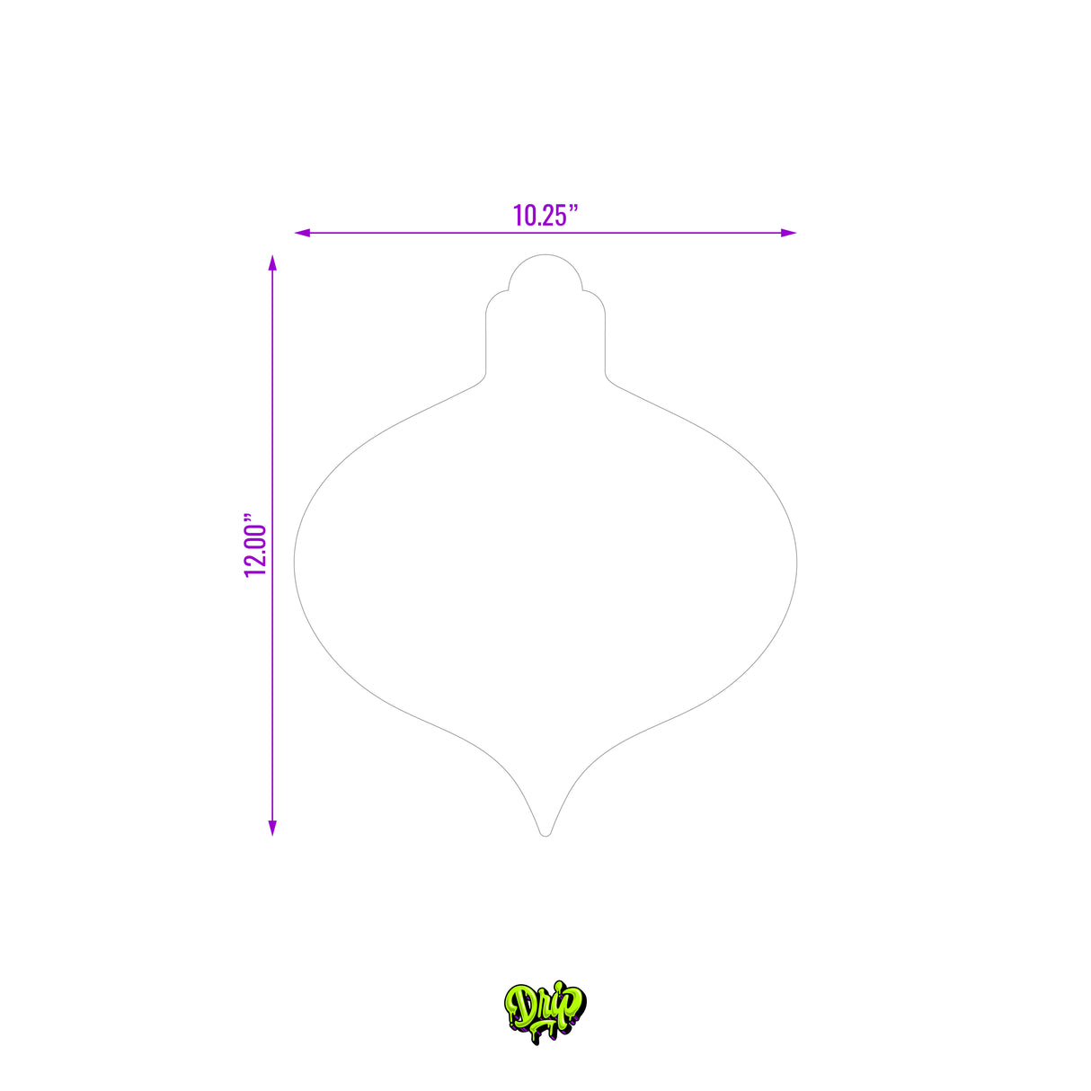 Blank Christmas Ornament II