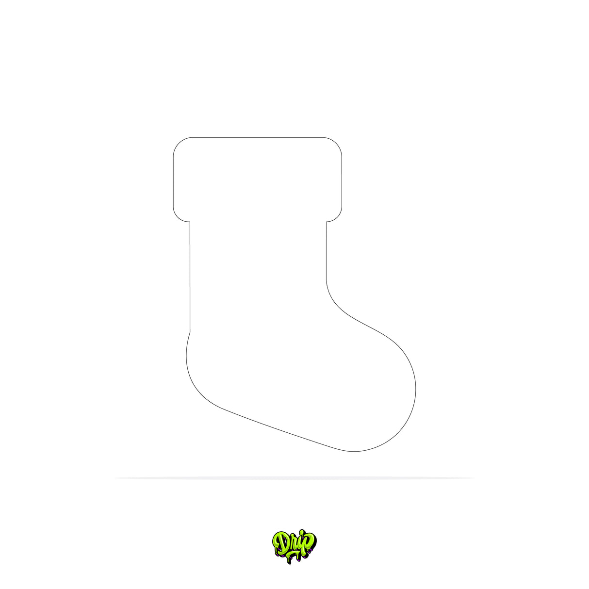 Blank Christmas Stocking