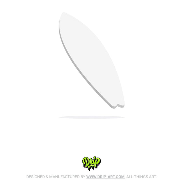 Blank Mini Surfboard - Custom Panel - Tropical Glitz