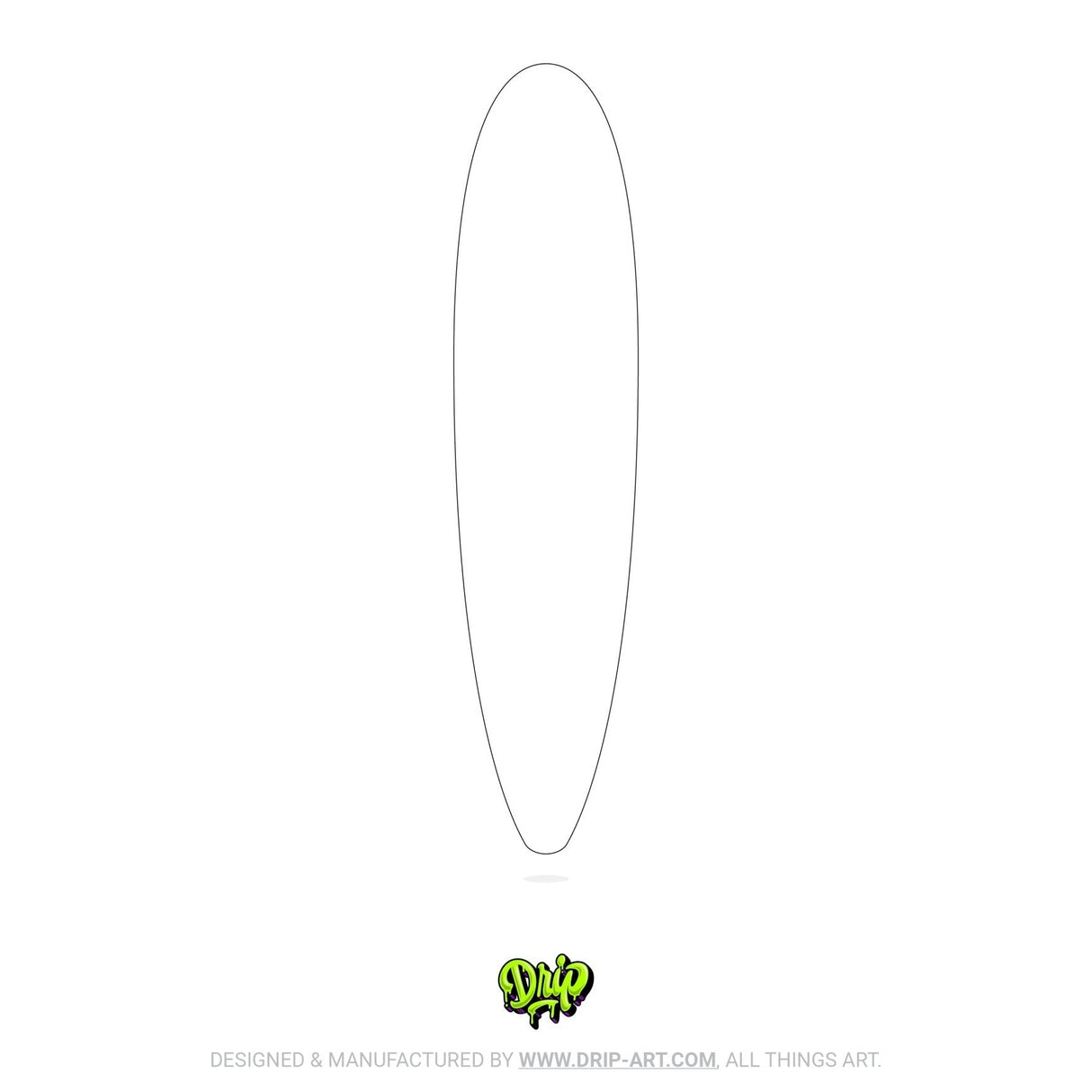 Blank Longboard - Custom Panel - Tropical Glitz