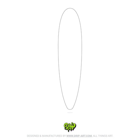 Blank Longboard - Custom Panel - Tropical Glitz