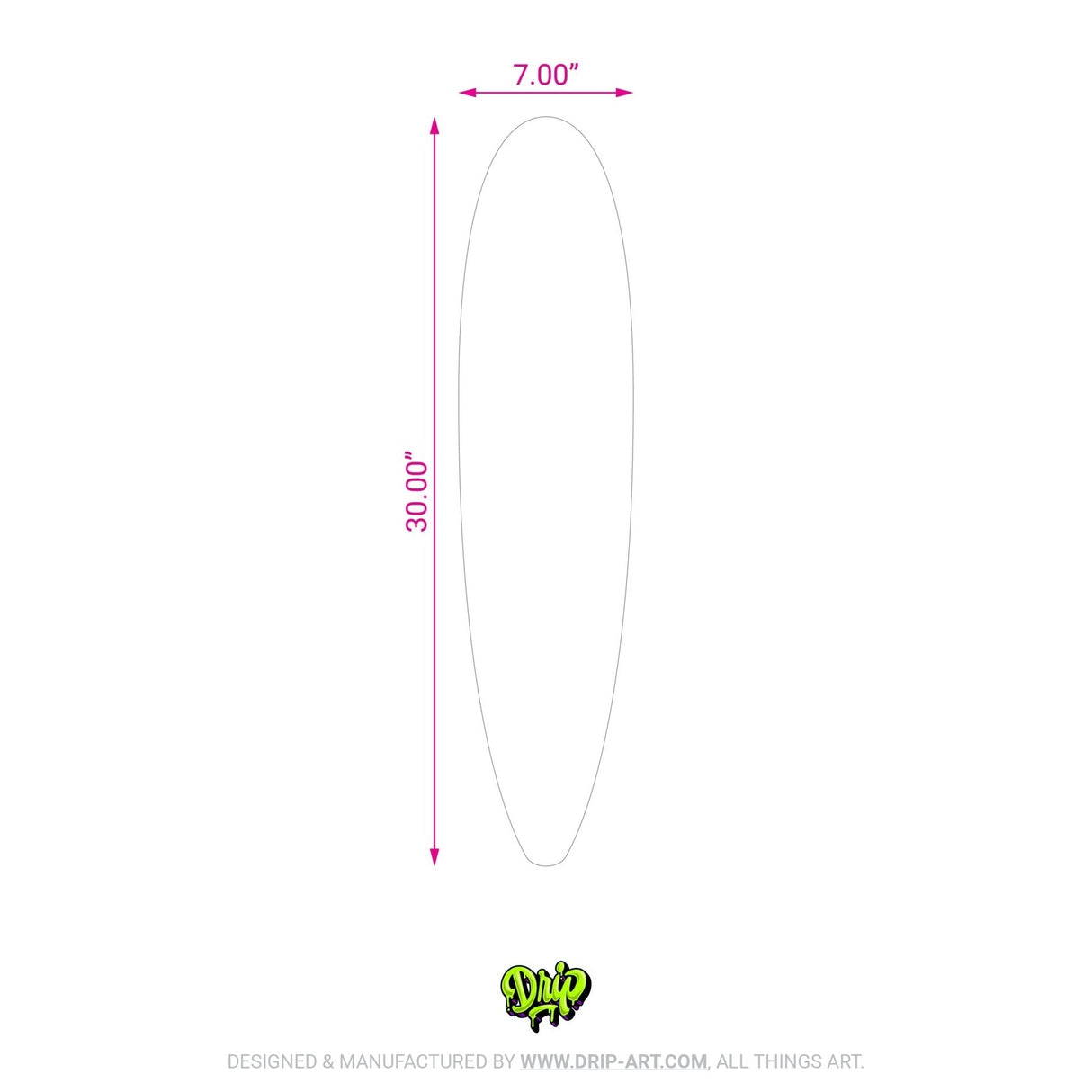 Blank Longboard - Custom Panel - Tropical Glitz