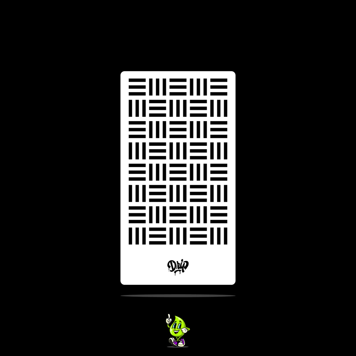 Mylar Stencil Cross Hatching