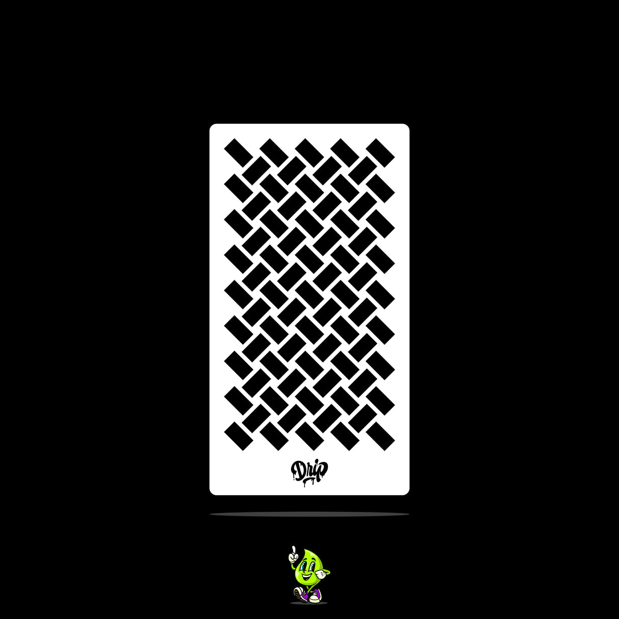 Mylar Stencil Basketweave II