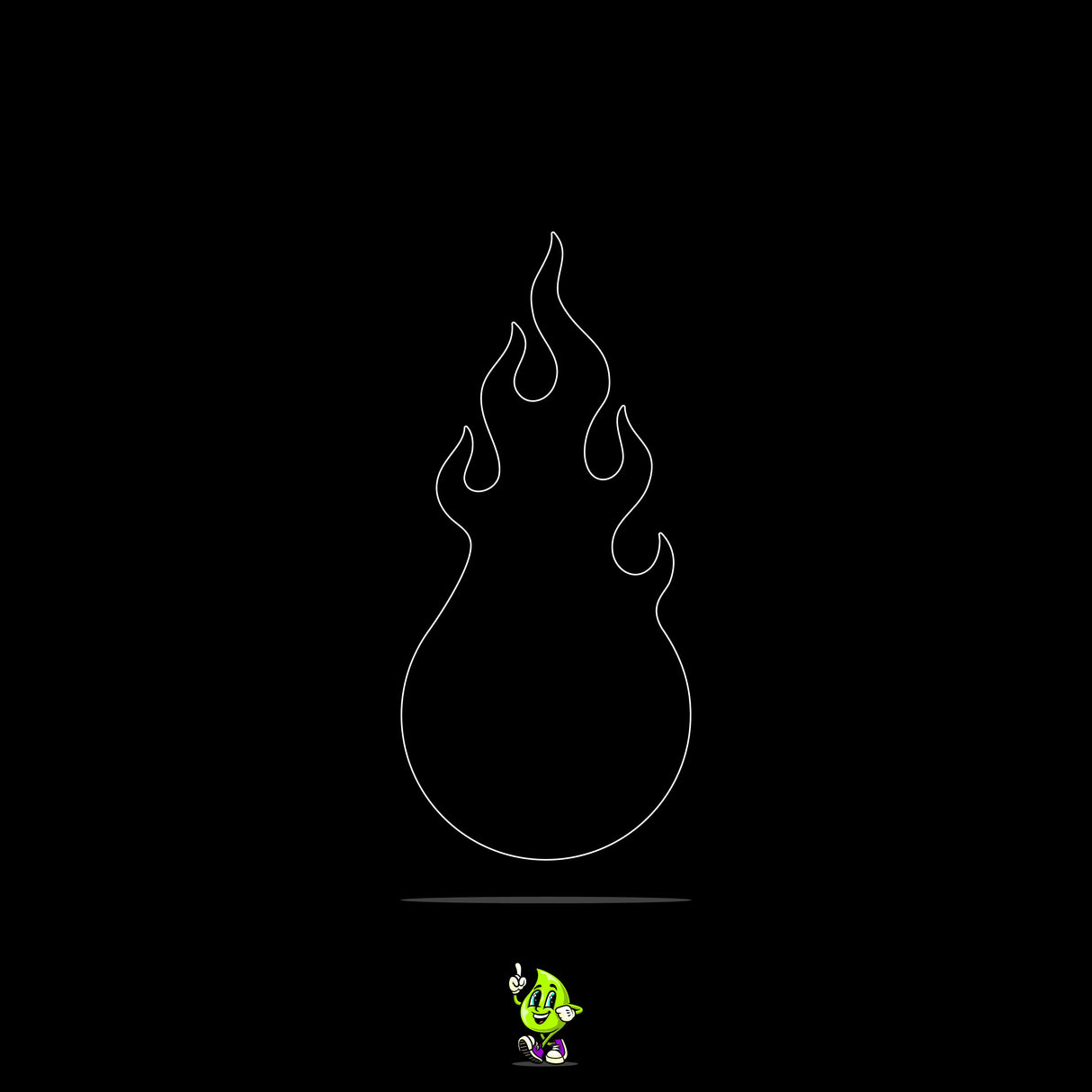 Blank Flaming Eyeball