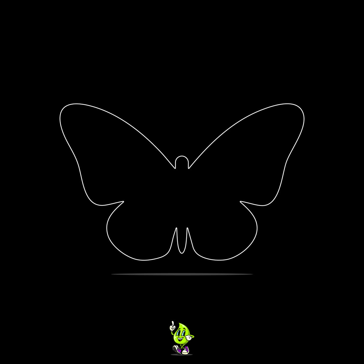 Blank Butterfly