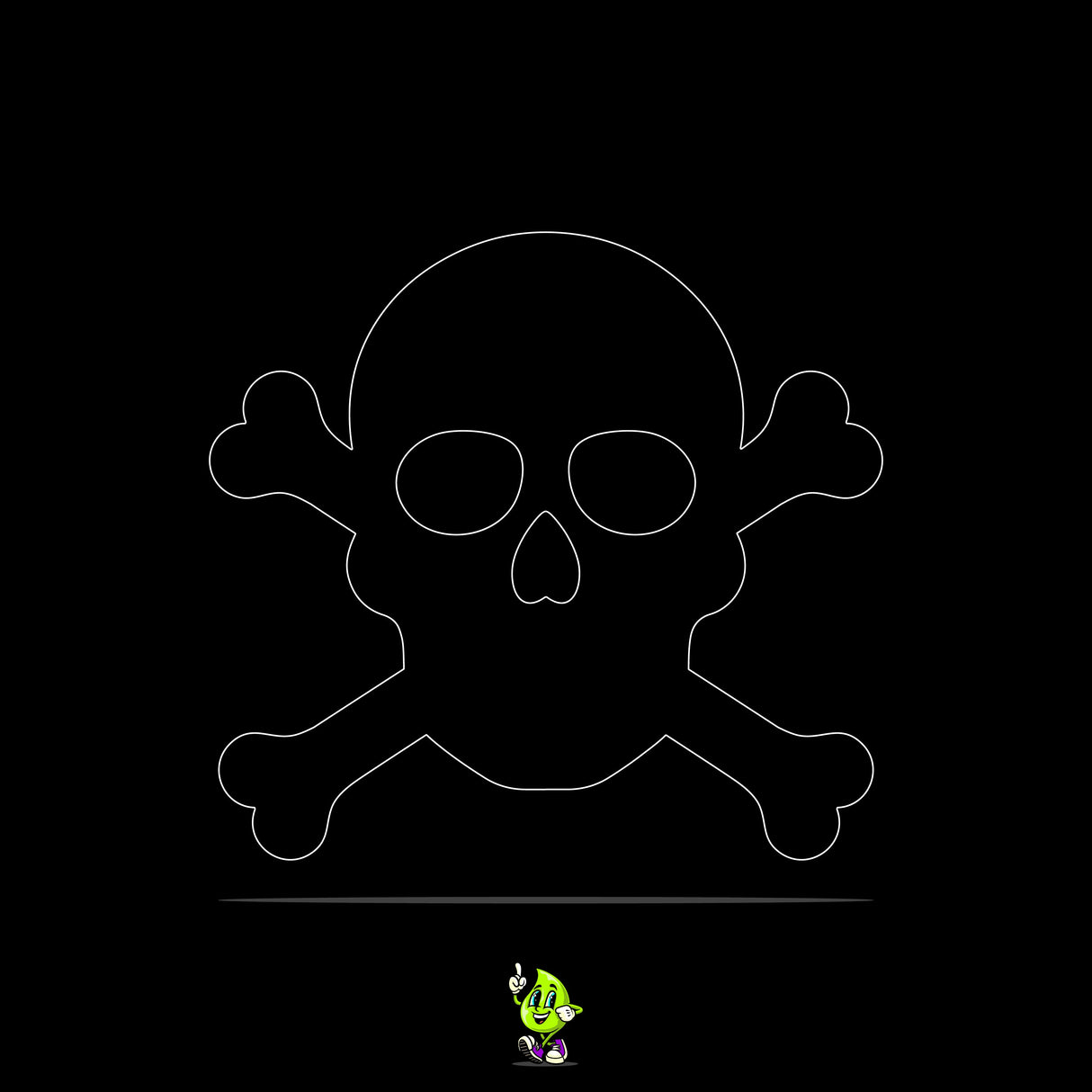 Blank Skull & Crossbones