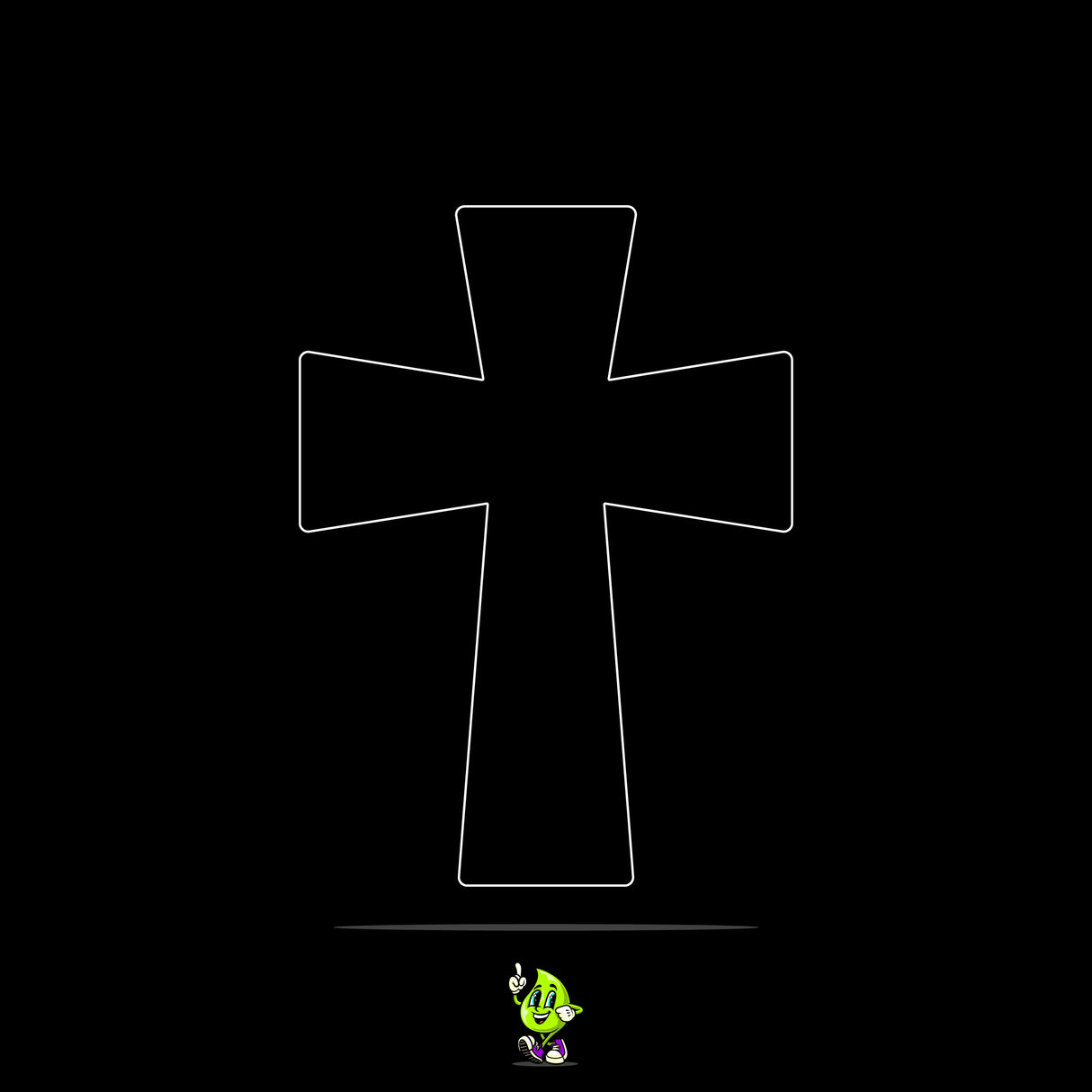 Blank Byzantine Cross