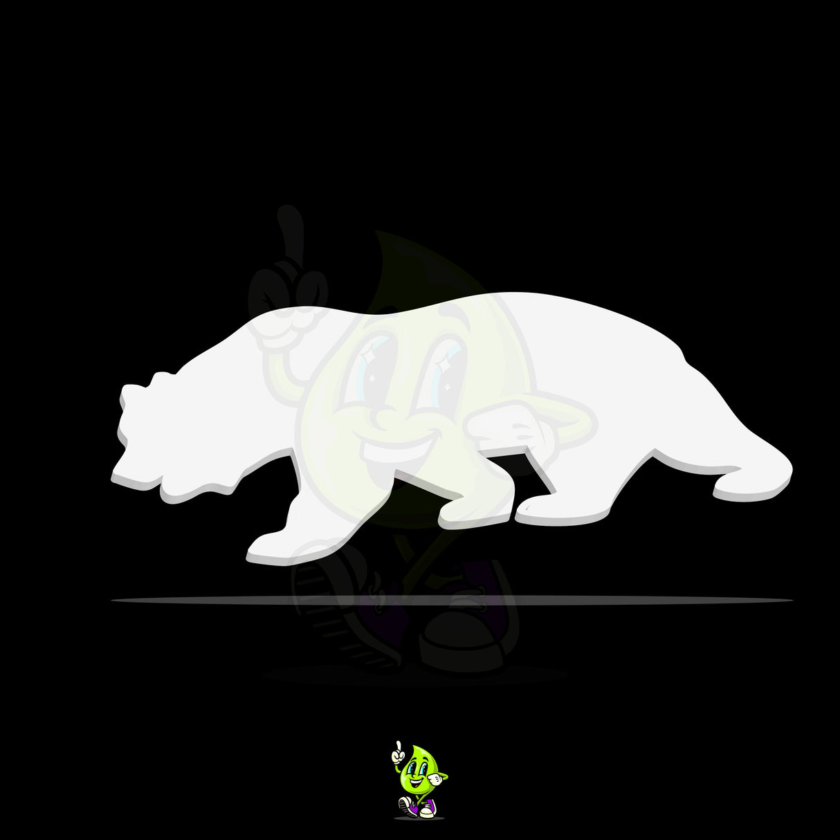 Blank California Grizzly Bear