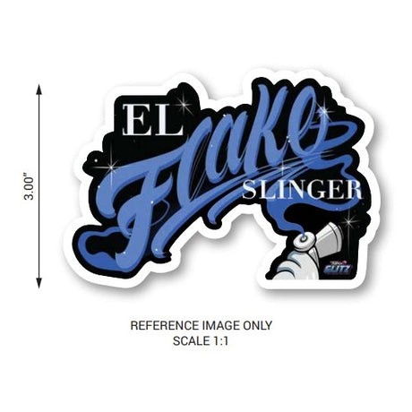 El Flake Slinger logo Sticker - Tropical Glitz