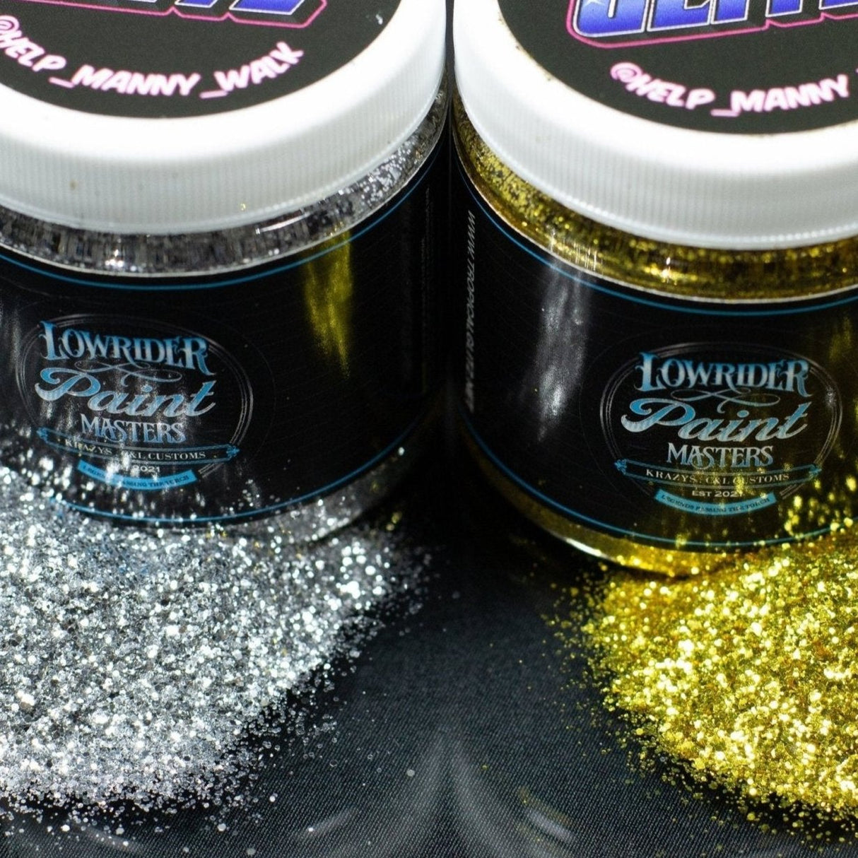 Silver-Lowrider Paint Masters Metal Flake - Tropical Glitz