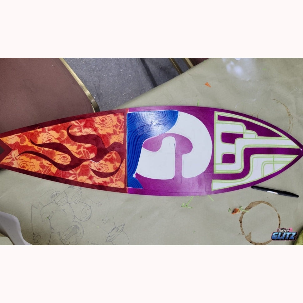 Custom Paint Tricks 3.0 with K-Daddy- Video Tutorial - Tropical Glitz