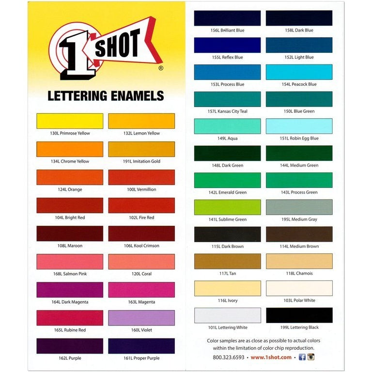 1 Shot Lettering and Pinstriping Paint - Tropical Glitz