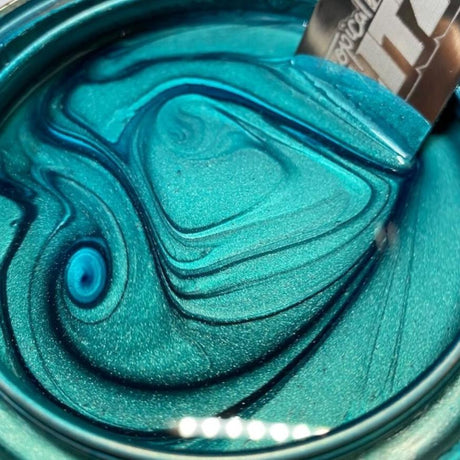 Royal Teal - Tropical Glitz
