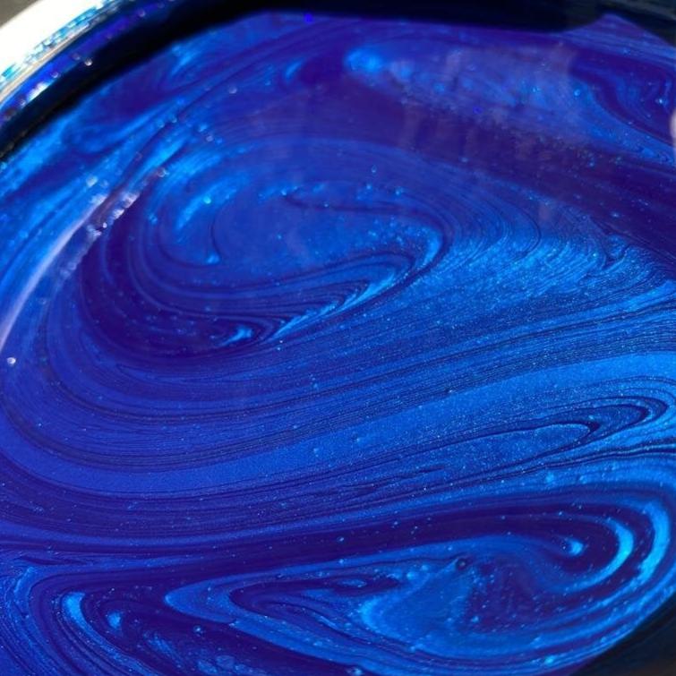Midnight Blue - Tropical Glitz