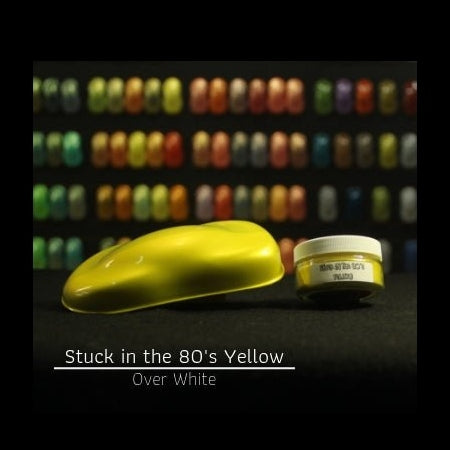 Stuck in the 80's - Yellow Pearl - Tropical Glitz