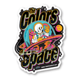 The Colors Space Sticker - Tropical Glitz