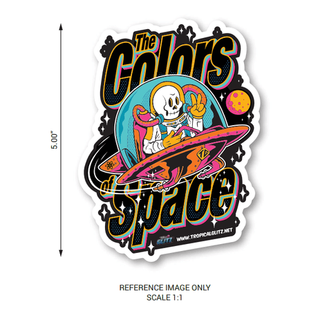 The Colors Space Sticker - Tropical Glitz