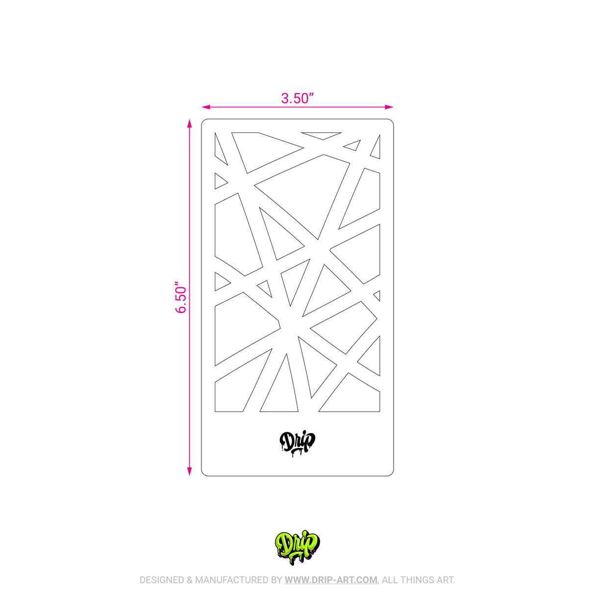 Mylar Stencil Abstract I