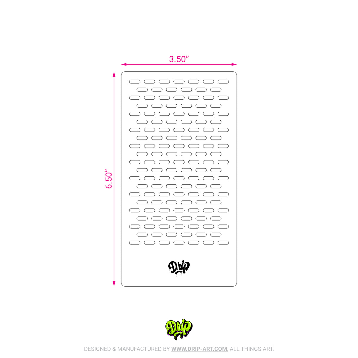 Mylar Stencil Aperture