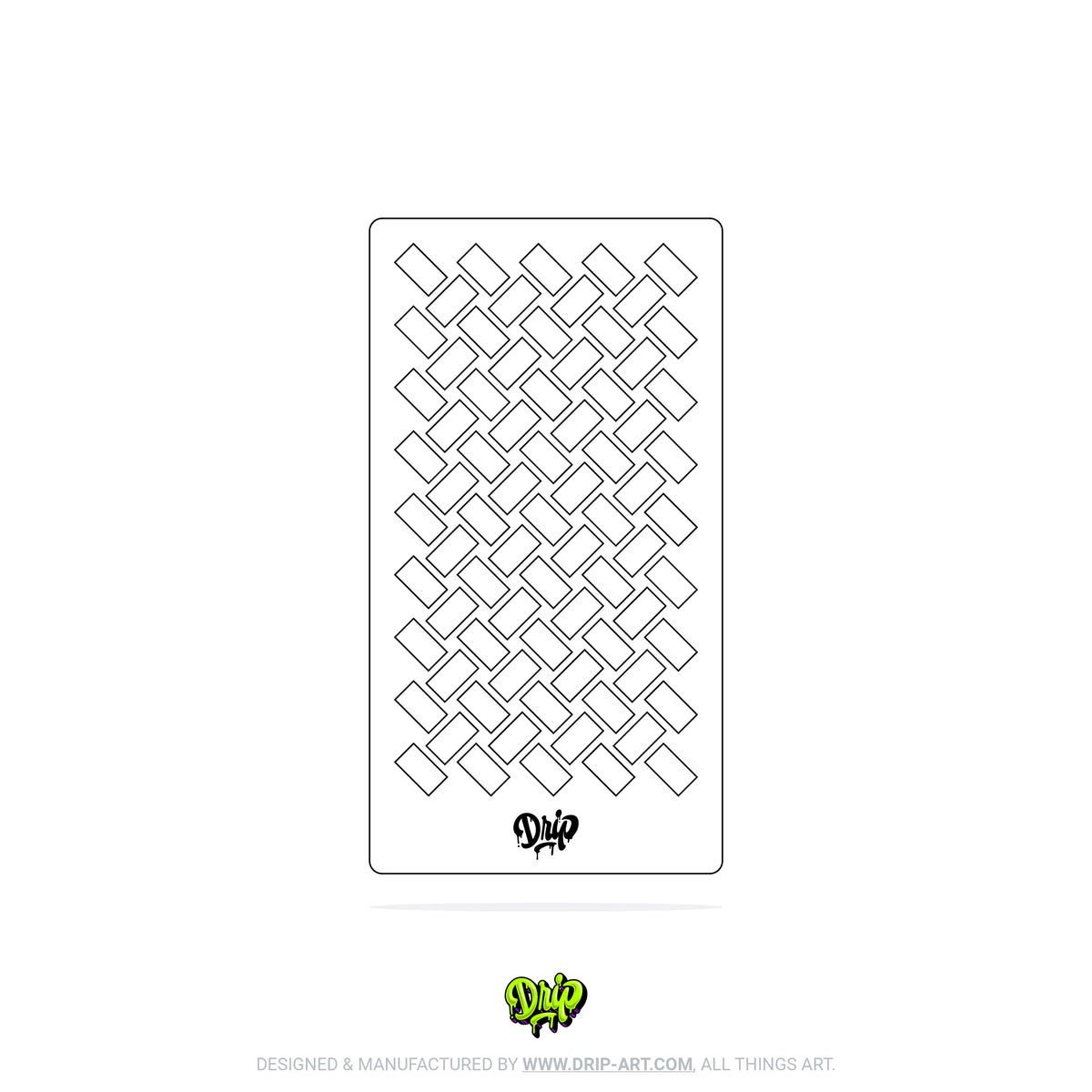 Mylar Stencil Basketweave II