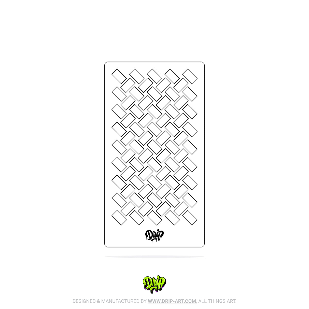 Mylar Stencil Basketweave II