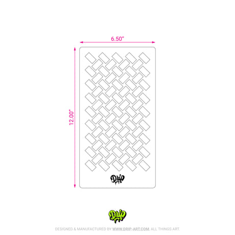 Mylar Stencil Basketweave II