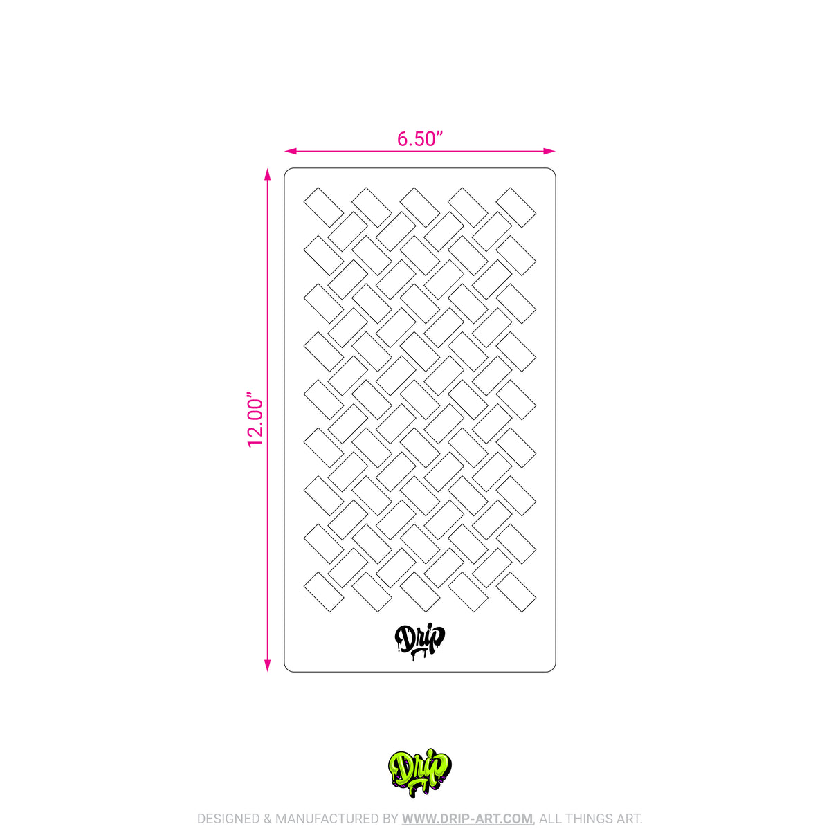 Mylar Stencil Basketweave II