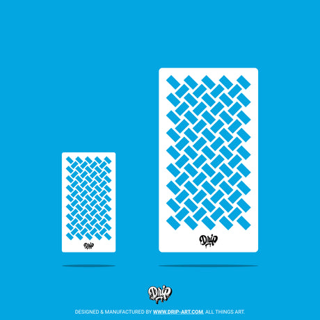 Mylar Stencil Basketweave II
