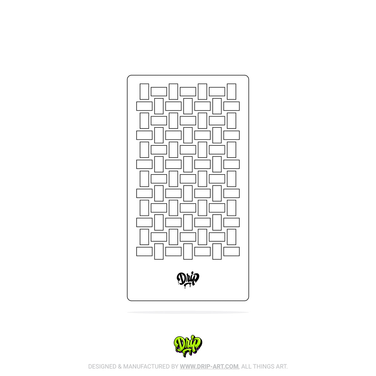 Mylar Stencil Basketweave I
