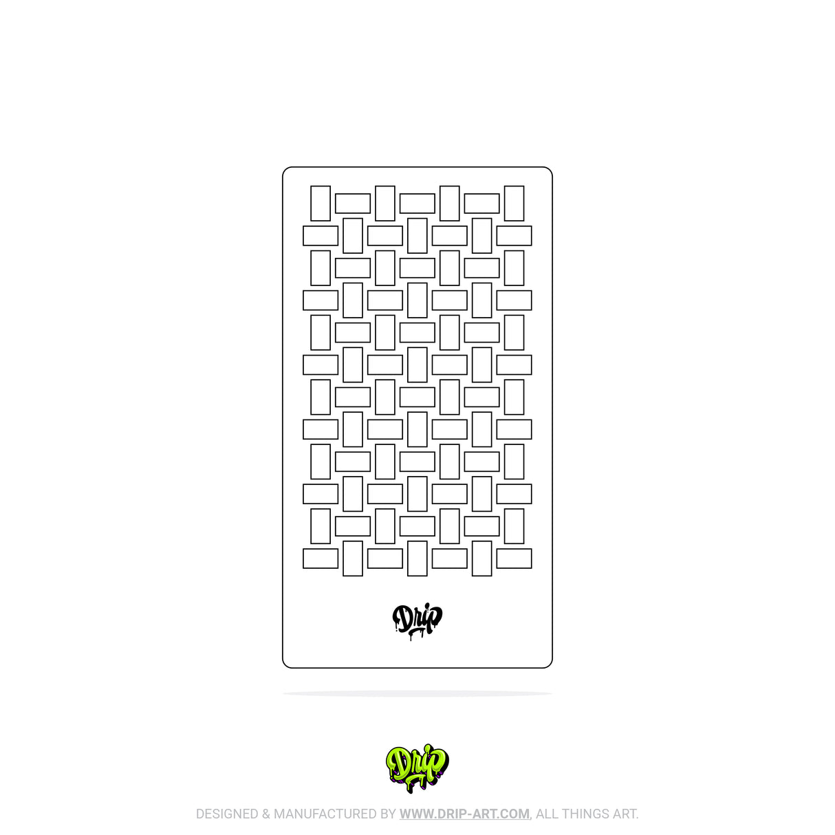 Mylar Stencil Basketweave I
