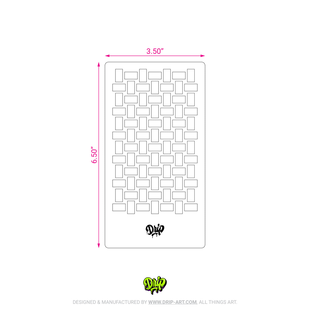 Mylar Stencil Basketweave I