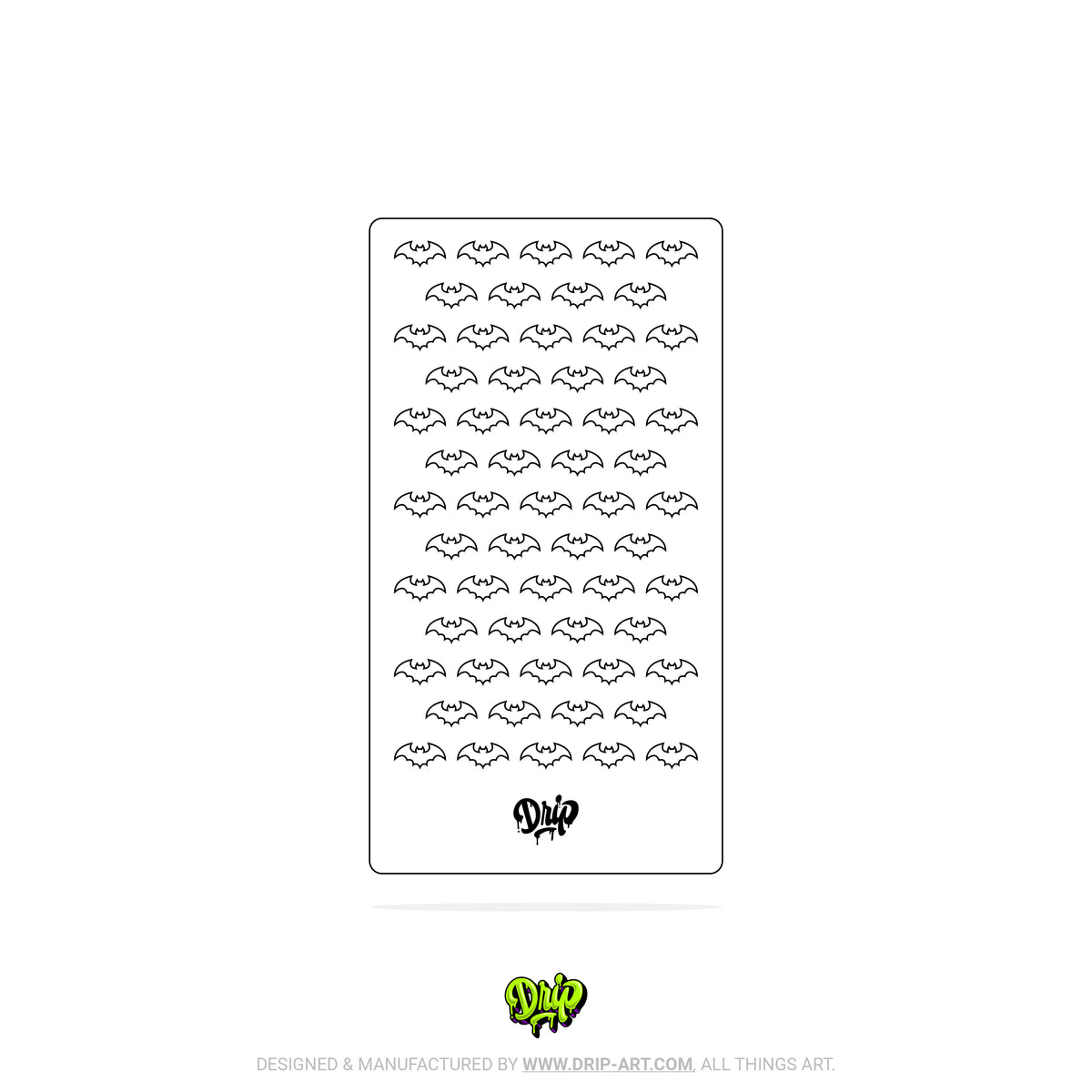 Mylar Stencil Bats
