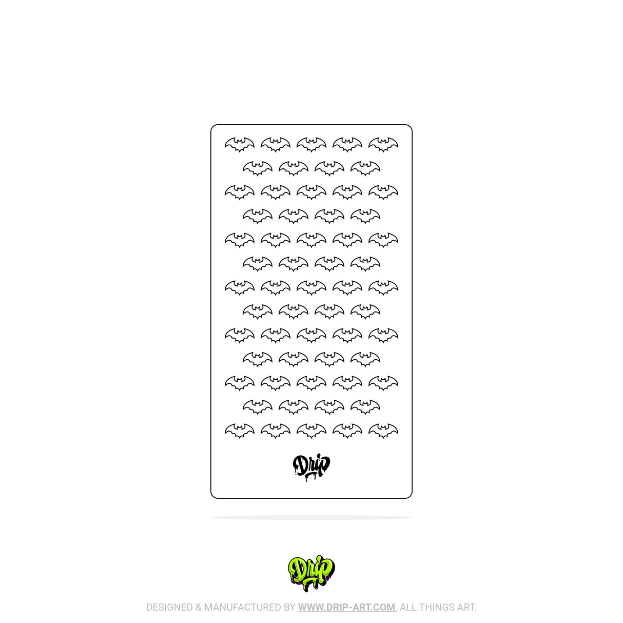 Mylar Stencil Bats