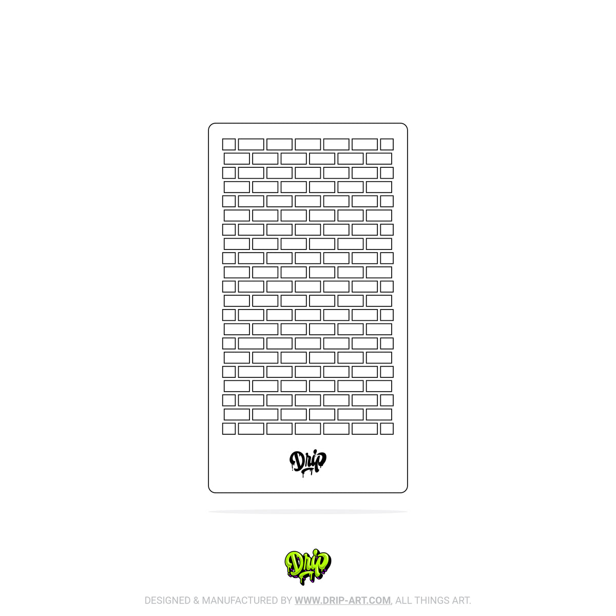 Mylar Stencil Bricks
