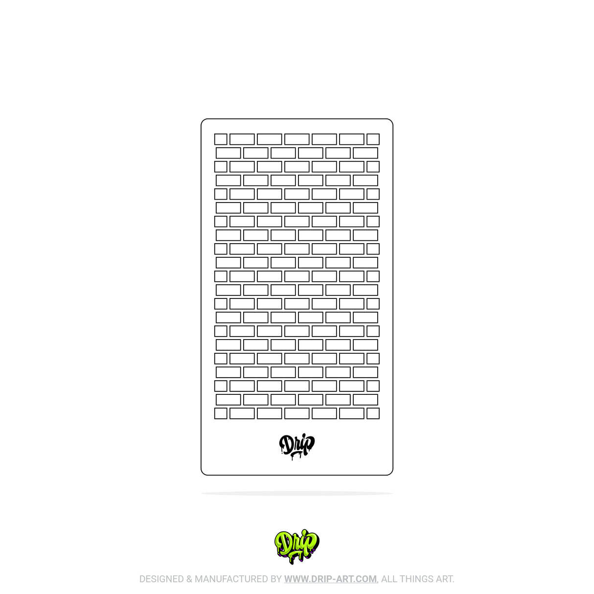 Mylar Stencil Bricks