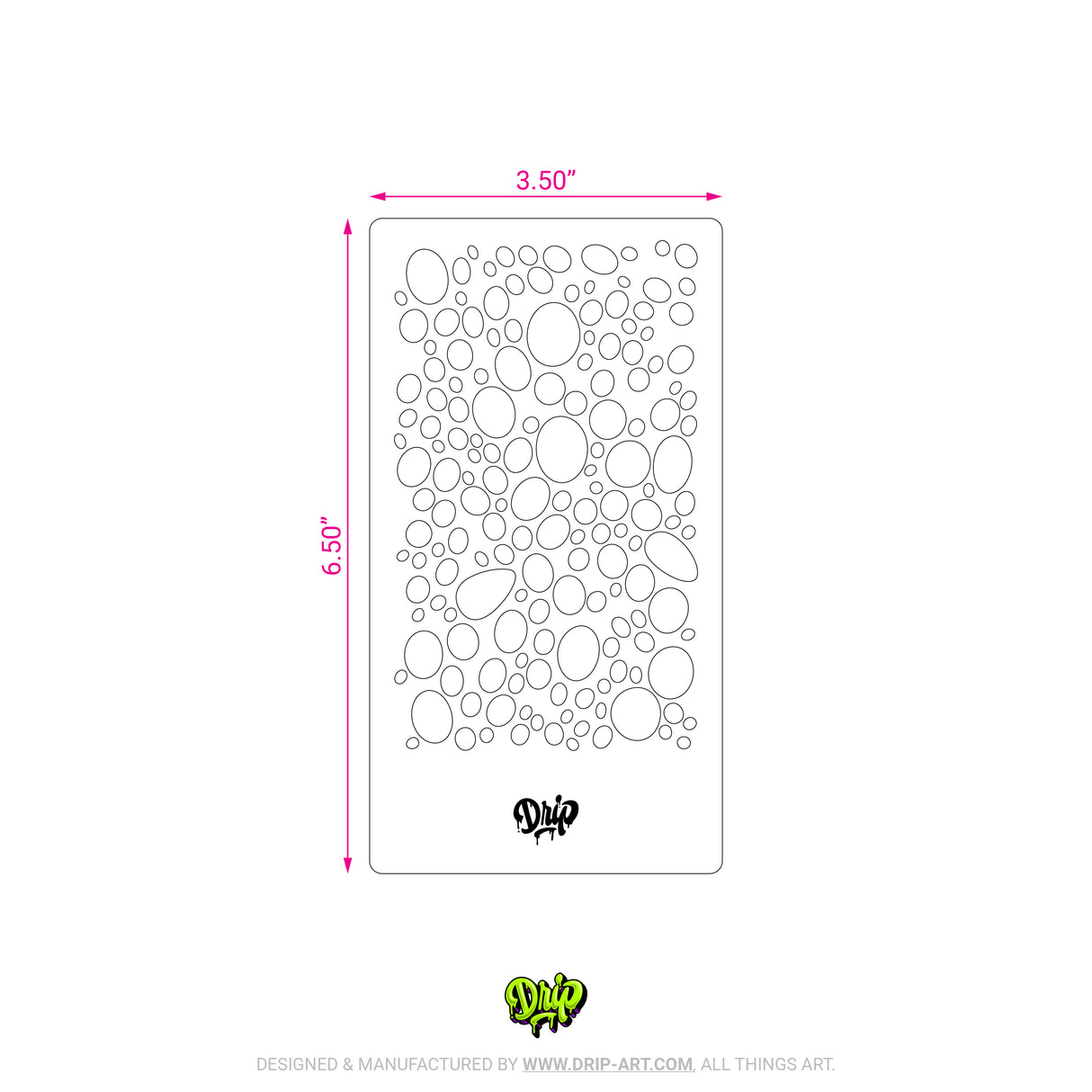 Mylar Stencil Bubbles