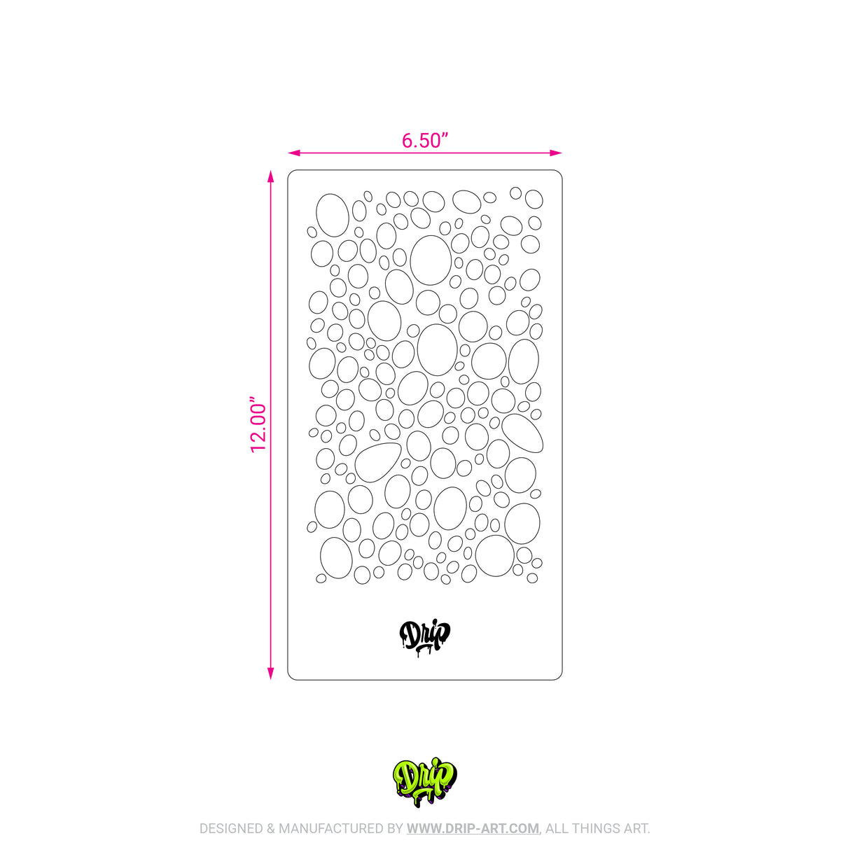 Mylar Stencil Bubbles