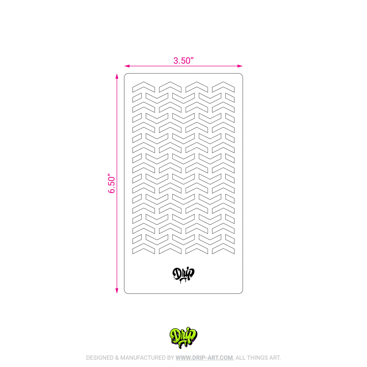 Mylar Stencil Chevron