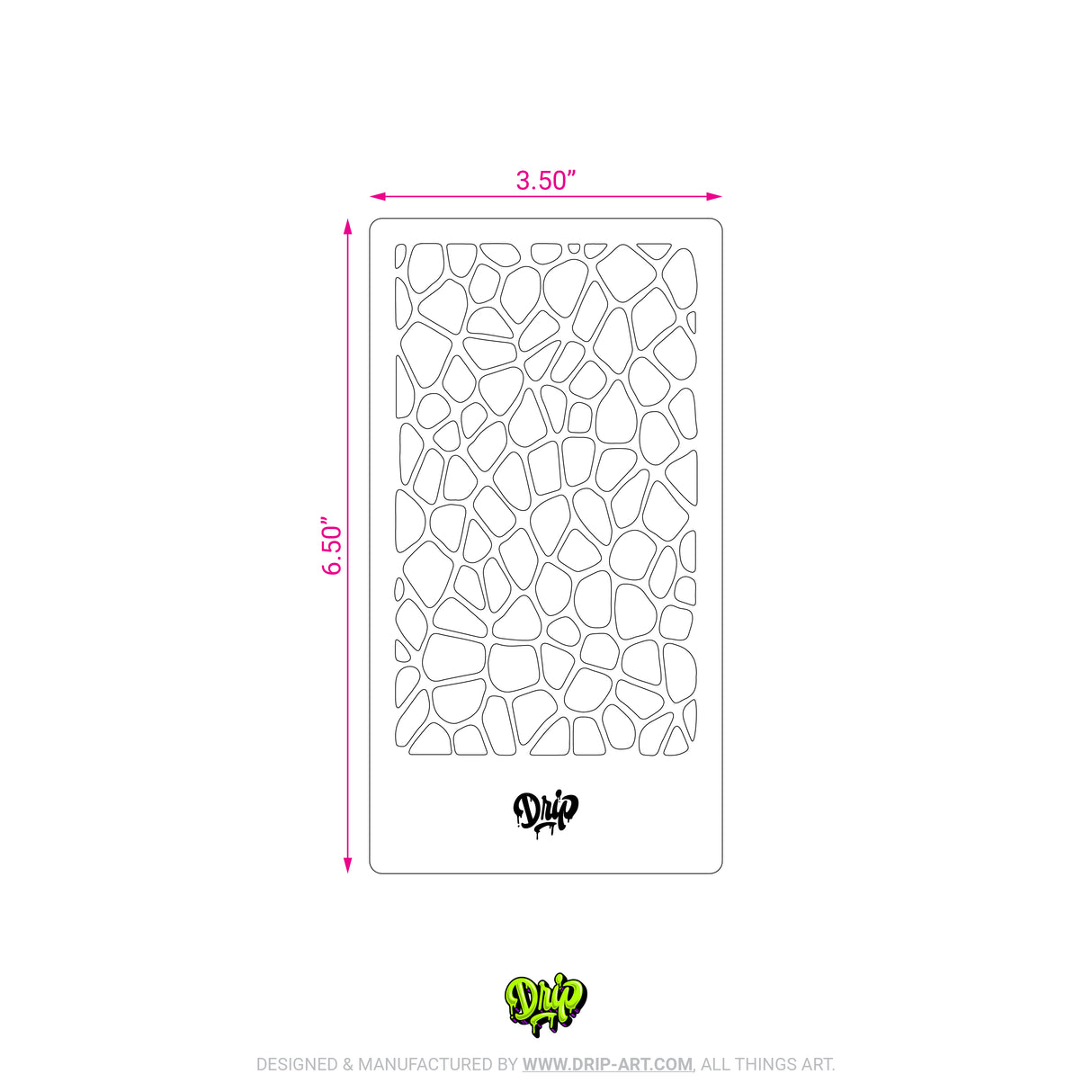 Mylar Stencil Cobblestone