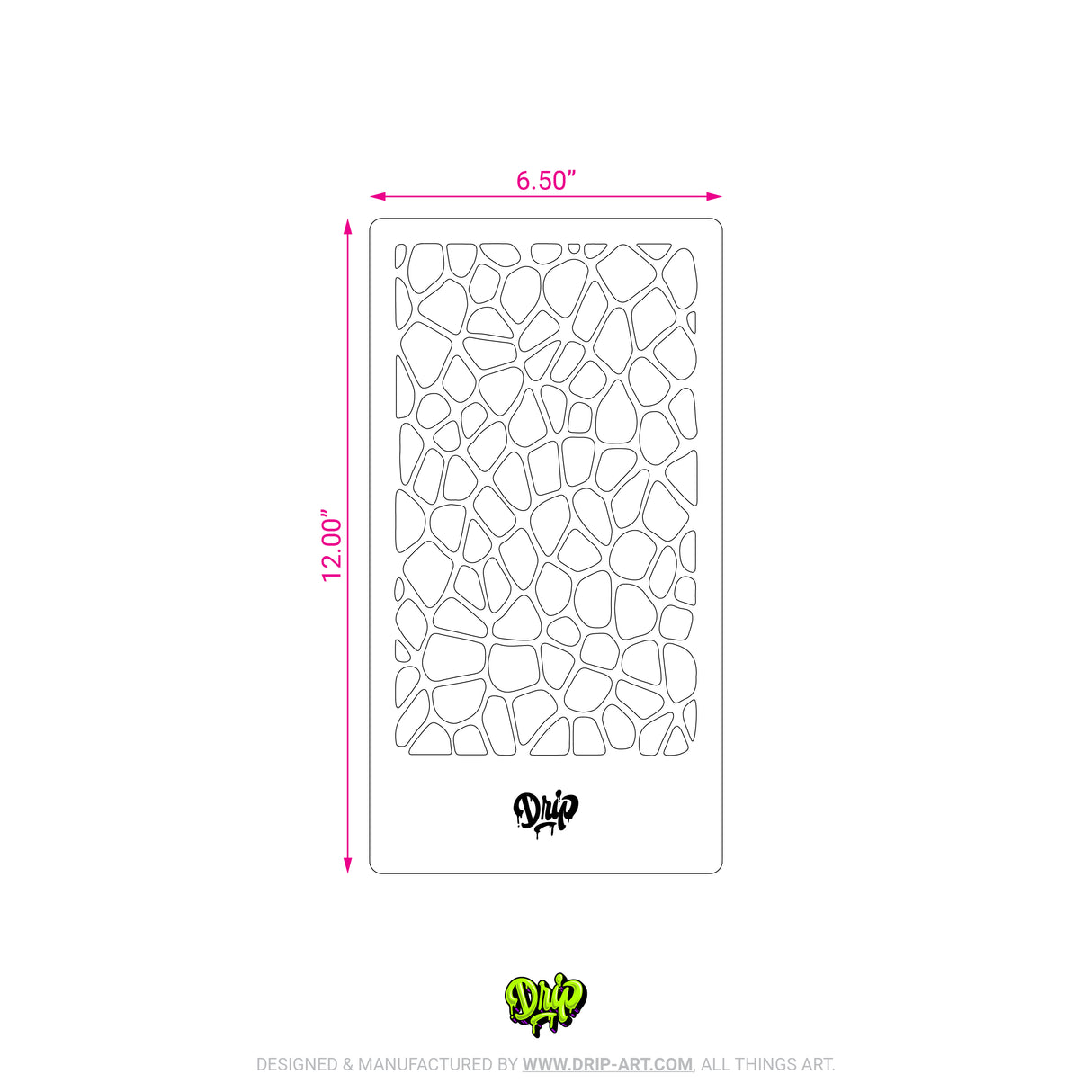 Mylar Stencil Cobblestone